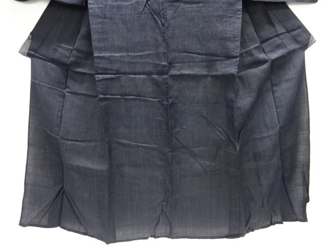 アンティーク 本場宮古上布 縞織り出し着物(材料)